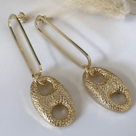 AROS CADENA ENCHAPADO EN ORO