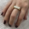 ANILLO CIRCON ENCHAPADO EN ORO - Imagen 5