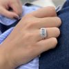 ANILLO VINTAGE PLATA RODINADA - Imagen 3