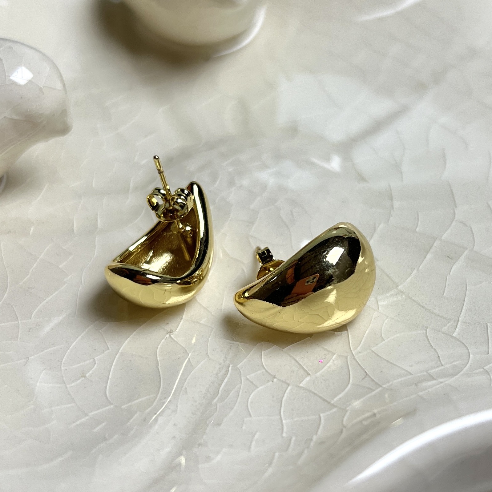 AROS GOTA ENCHAPADO EN ORO