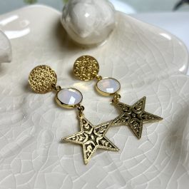 AROS CRISTAL ENCHAPADO EN ORO