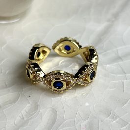 ANILLO CIRCON ENCHAPADO EN ORO