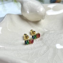 AROS MINI CRISTAL ENCHAPADO EN ORO