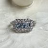ANILLO VINTAGE PLATA RODINADA