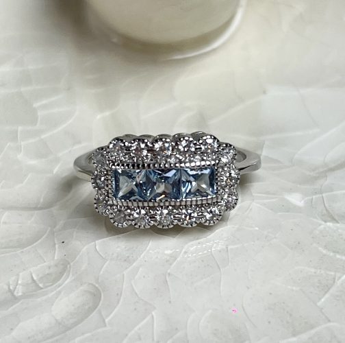 ANILLO VINTAGE PLATA RODINADA