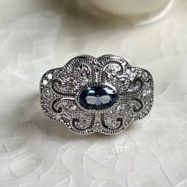 ANILLO MARQUESA PLATA RODINADA