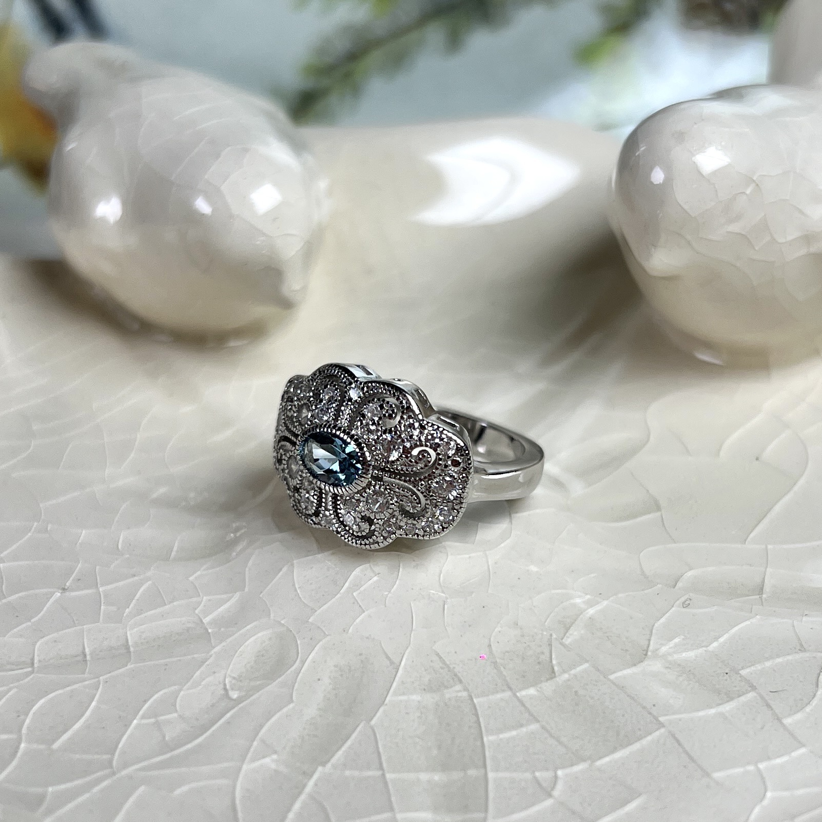 ANILLO MARQUESA PLATA RODINADA