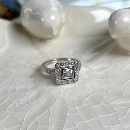 ANILLO VINTAGE PLATA RODINADA