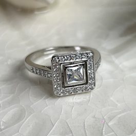 ANILLO VINTAGE PLATA RODINADA
