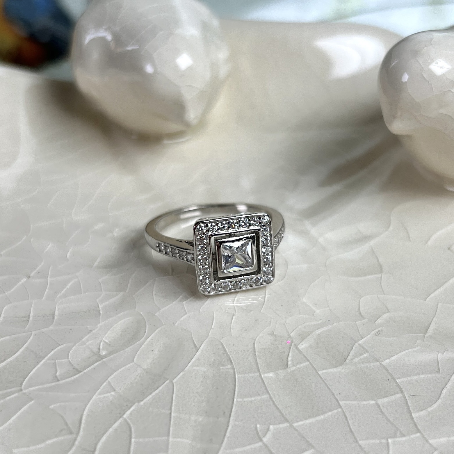 ANILLO VINTAGE PLATA RODINADA