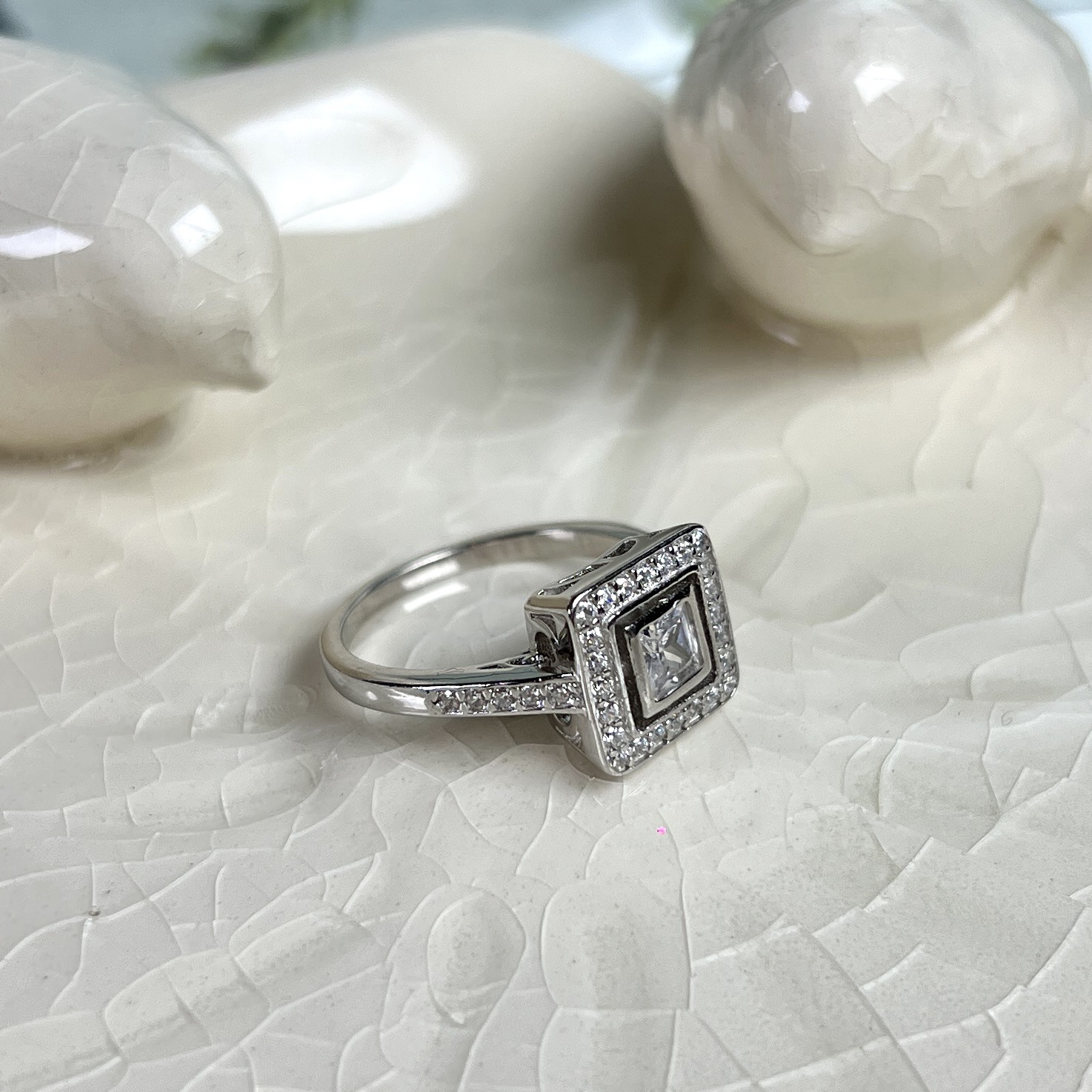 ANILLO VINTAGE PLATA RODINADA