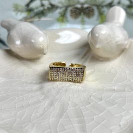 ANILLO CIRCON ENCHAPADO EN ORO