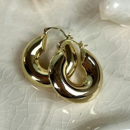 ARGOLLAS ENCHAPADAS EN ORO