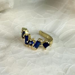 EAR CUFF CRISTAL ENCHAPADO EN ORO