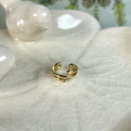 EAR CUFF CIRCÓN ENCHAPADO EN ORO