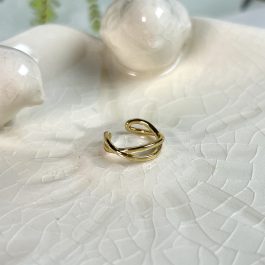 EAR CUFF ENCHAPADO EN ORO