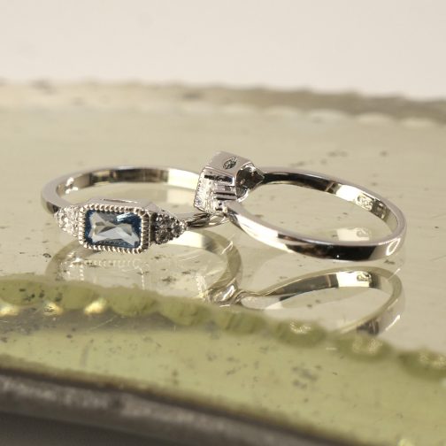 ANILLO VINTAGE PLATA RODINADA - Imagen 3