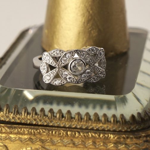 ANILLO MARQUESA PLATA RODINADA