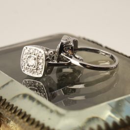 ANILLO VINTAGE PLATA RODINADA