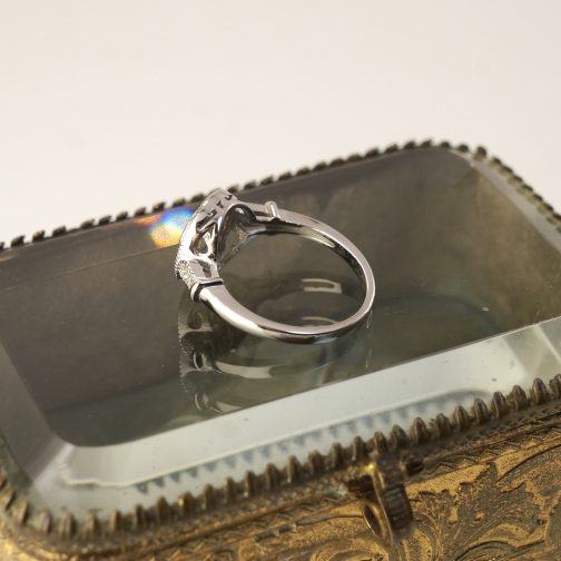 ANILLO VINTAGE PLATA RODINADA - Imagen 3
